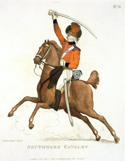 Southwark Cavalry Volunteer, plate 6 from 